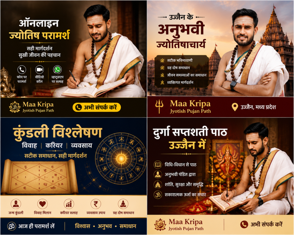 ज्योतिष से अपना जीवन केसे बदले 2 Maa Kripa Jyotish Pujan Path "जानें ज्योतिष शास्त्र के रहस्य और ज्योतिष उपाय जिनसे आप अपना जीवन बेहतर बना सकते हैं। करियर, स्वास्थ्य और संबंधों में सफलता पाने के लिए ज्योतिष के सरल...